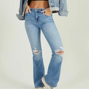 NWOT Altar’d State Distressed Flare Denim 👖